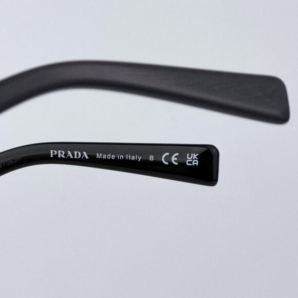 Prada PR15YV 1AB1O1 Women BRAND NEW Eyeglasses Black Rectangle Unisex - Picture 7 of 10